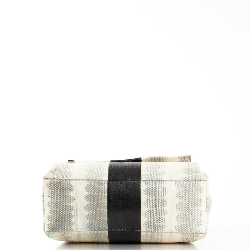 Picture of Givenchy Tote Pandora - Medium in Storm Gray, Exotic Effect Leather