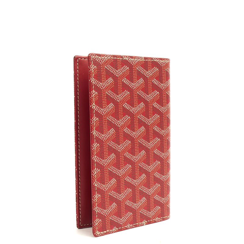 Picture of Goyard Wallet Saint Pierre in Red, Leather