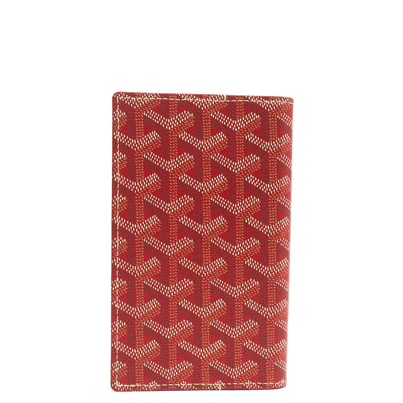Picture of Goyard Wallet Saint Pierre in Red, Leather
