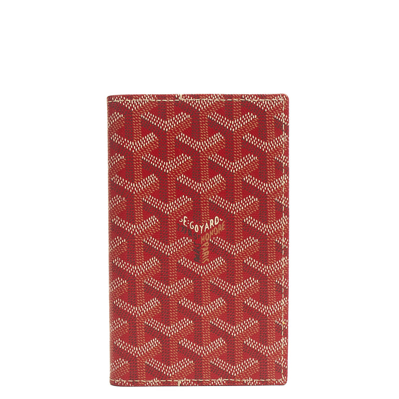 Picture of Goyard Wallet Saint Pierre in Red, Leather