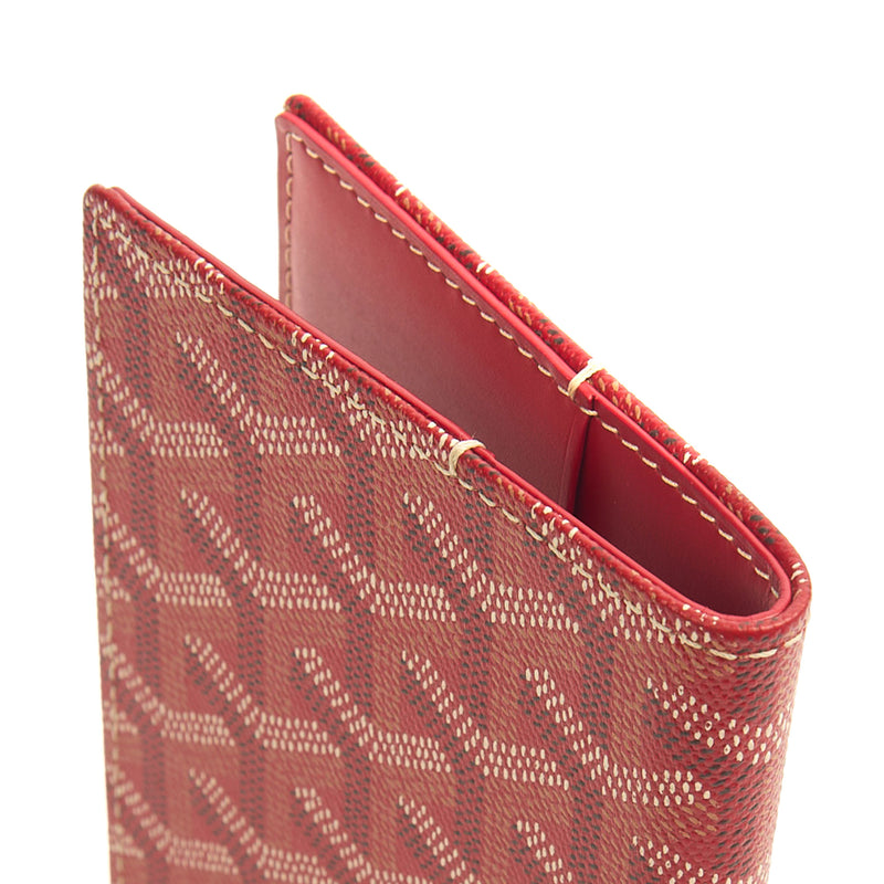Picture of Goyard Wallet Saint Pierre in Red, Leather