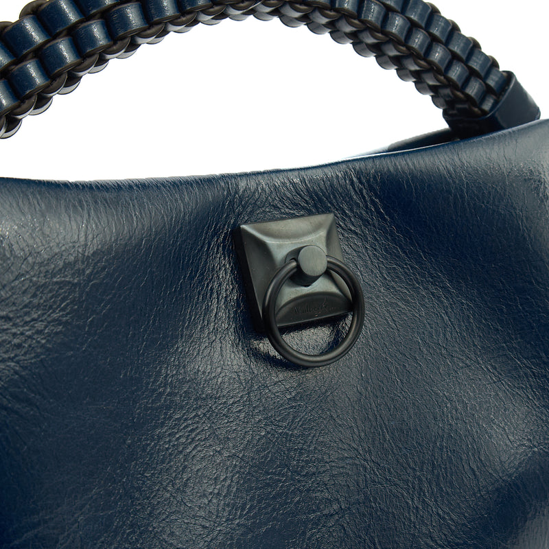 Picture of Mulberry Cross Body Iris - Small in Navy, Crinkle Patent