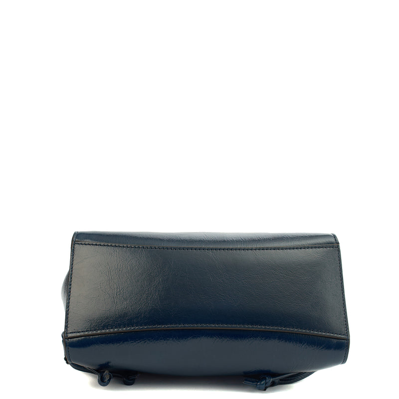 Picture of Mulberry Cross Body Iris - Small in Navy, Crinkle Patent