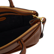 Picture of Mulberry Top Handle M Zipped in Brown, Calfskin Leather