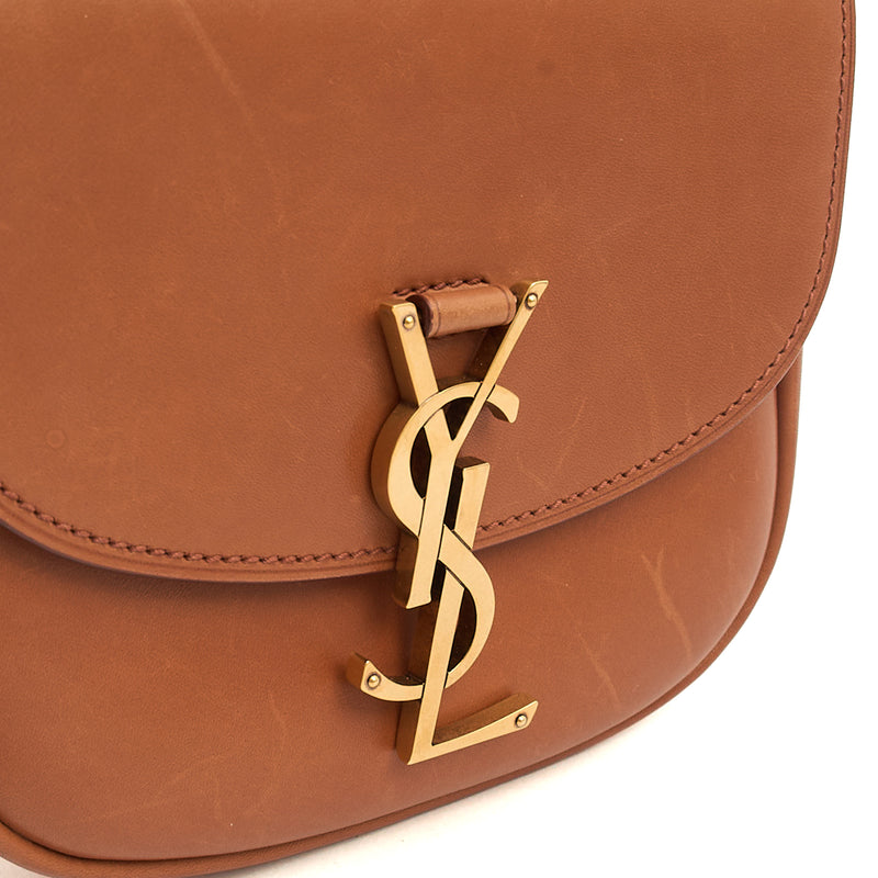 Picture of Saint Laurent Cross Body Kaia Satchel - Small in Brown, Leather
