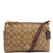 Picture of Coach Cross Body Signature Crossbody in Brown, Leather