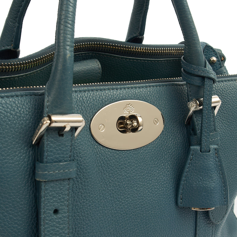 Picture of Mulberry Tote Bayswater Double Zip Tote - Small in Blue, Calfskin Leather