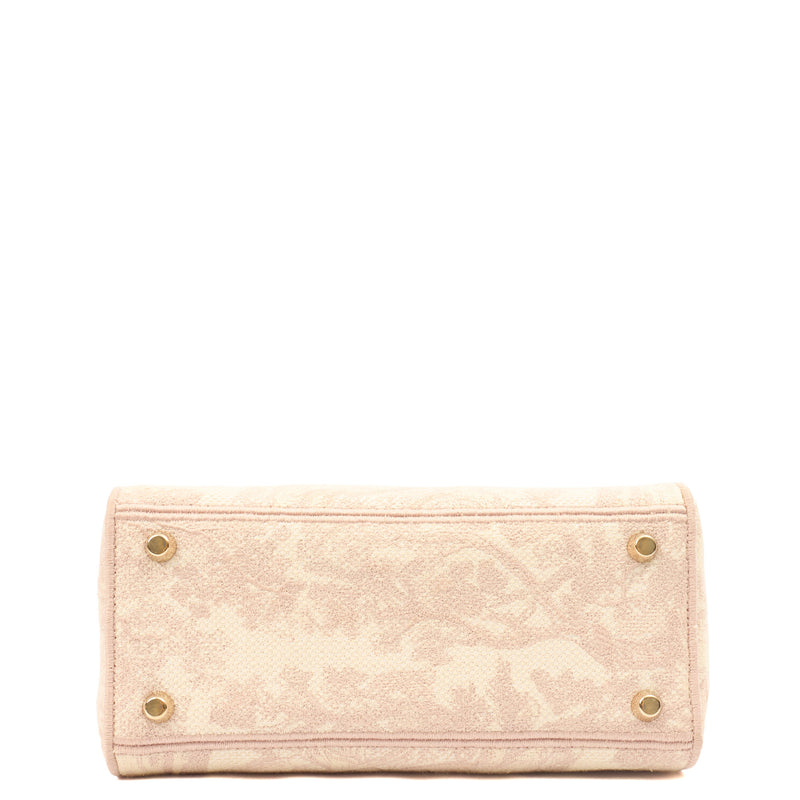 Picture of Christian Dior Tote Lady D-lite - Medium in Powder Pink, Dior Oblique Embroidery