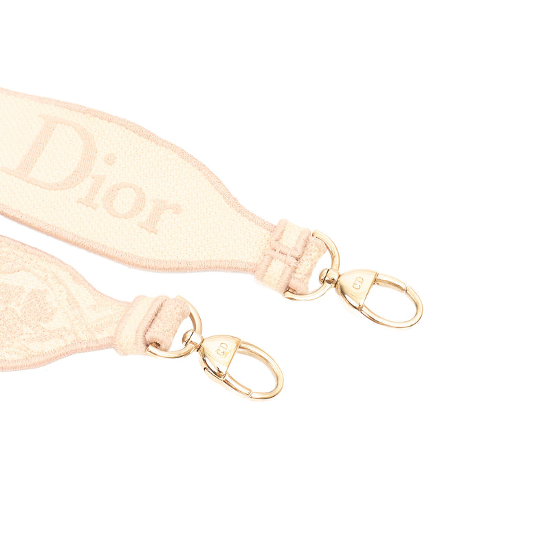 Picture of Christian Dior Tote Lady D-lite - Medium in Powder Pink, Dior Oblique Embroidery