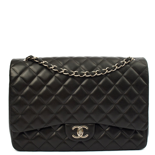 Picture of Chanel Cross Body Classic - Maxi in Black, Lambskin Leather