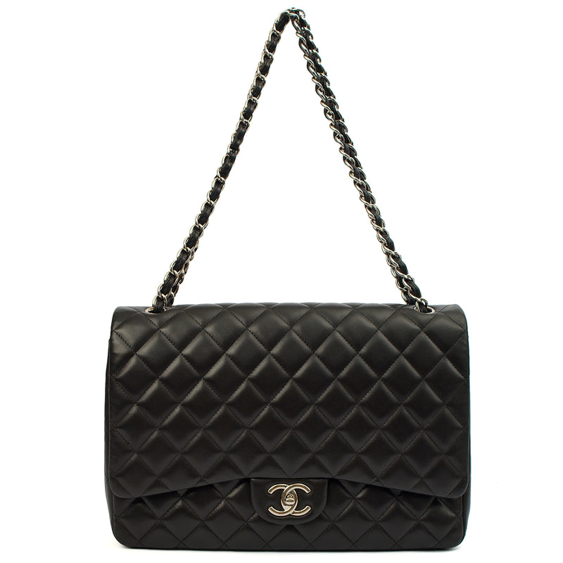 Picture of Chanel Cross Body Classic - Maxi in Black, Lambskin Leather