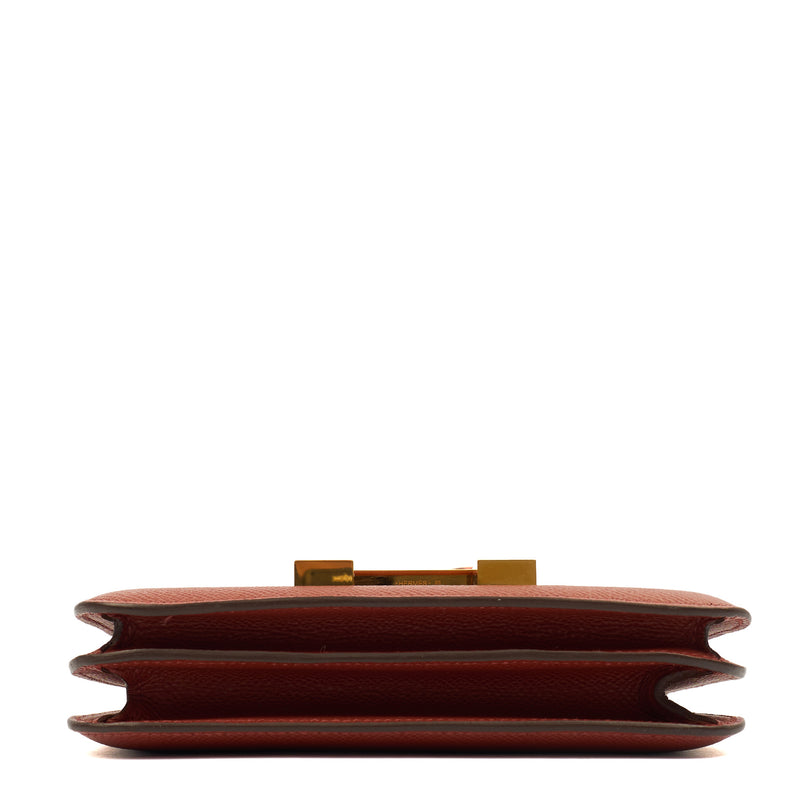 Picture of Hermes Shoulder Bag Constance 18 in Rouge Vénitien, Epsom Leather
