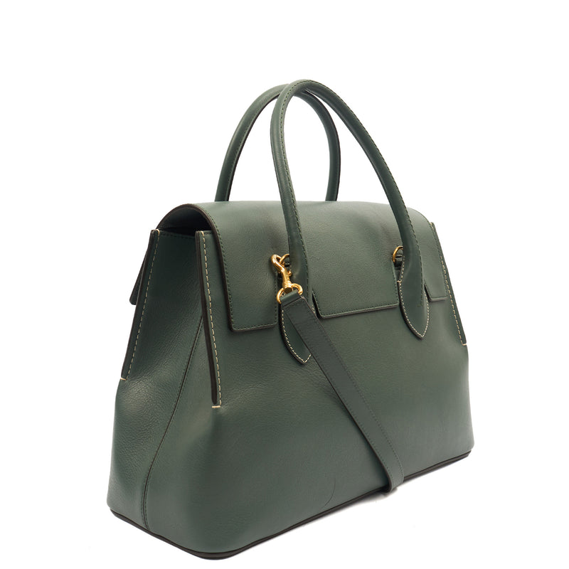 Picture of Mulberry Tote Seaton in Green, Leather