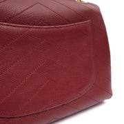 Picture of Chanel Top Handle Flap Bag With Top Handle in Red, Leather