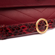 Picture of Chanel Top Handle Flap Bag With Top Handle in Red, Leather