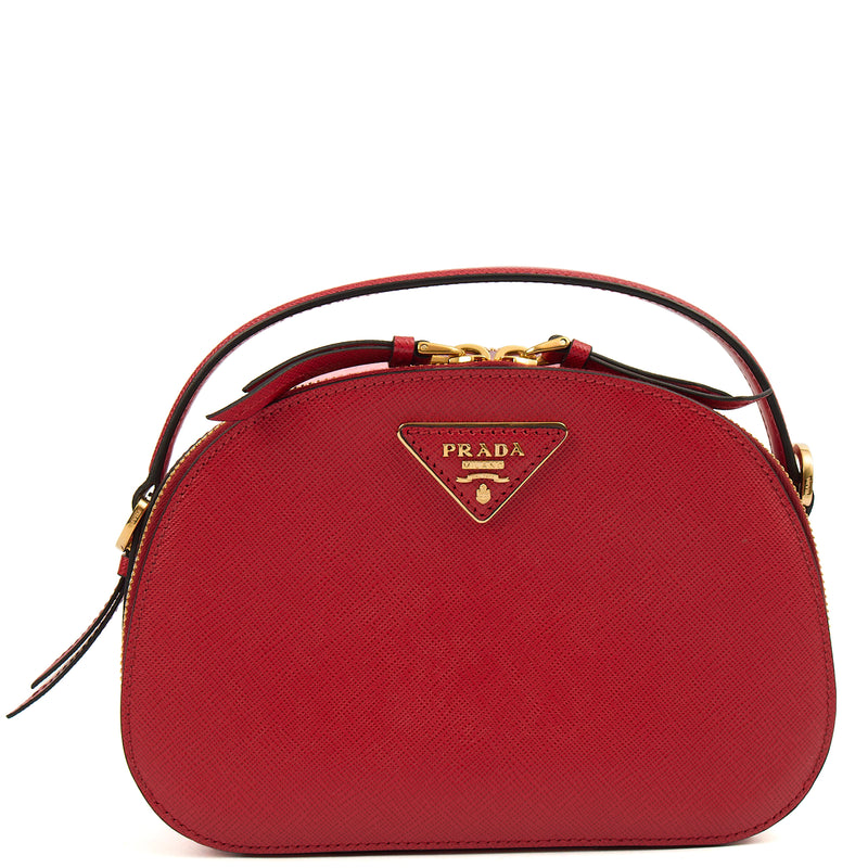 Picture of Prada Top Handle Crossbody in Red, Calfskin