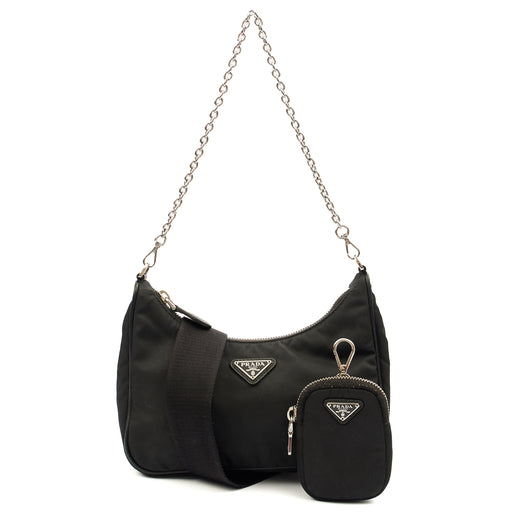 Picture of Prada Cross Body Re-Edition 2000 Shoulder Bag in Black, Fabric