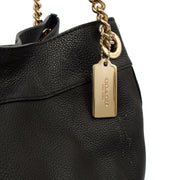 Picture of Coach Shoulder Bag Edie Tote in Black, Leather
