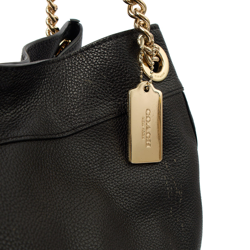 Picture of Coach Shoulder Bag Edie Tote in Black, Leather