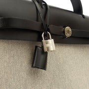 Picture of Hermes Tote Herbag Zip 31 in Black, Fabric