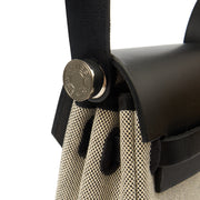 Picture of Hermes Tote Herbag Zip 31 in Black, Fabric