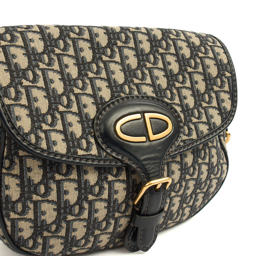 Picture of Christian Dior Cross Body Bobby- East West  in Blue, Fabric