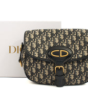 Picture of Christian Dior Cross Body Bobby- East West  in Blue, Fabric