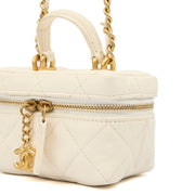 Picture of Chanel Cross Body Vanity - Small in White, Caviar Leather