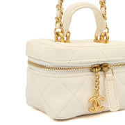 Picture of Chanel Cross Body Vanity - Small in White, Caviar Leather
