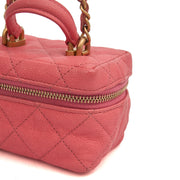 Picture of Chanel Cross Body Vanity Case - Mini in Pink, Caviar Leather