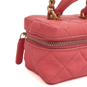 Picture of Chanel Cross Body Vanity Case - Mini in Pink, Caviar Leather
