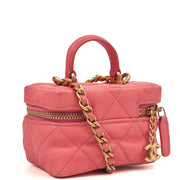 Picture of Chanel Cross Body Vanity Case - Mini in Pink, Caviar Leather