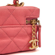Picture of Chanel Cross Body Vanity Case - Mini in Pink, Caviar Leather
