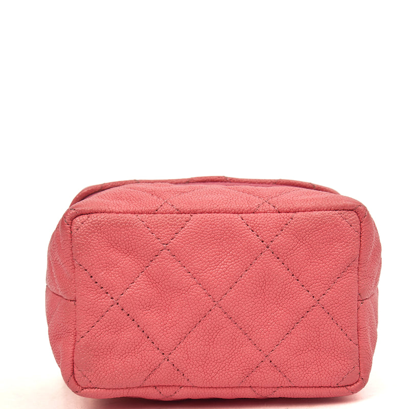 Picture of Chanel Cross Body Vanity Case - Mini in Pink, Caviar Leather