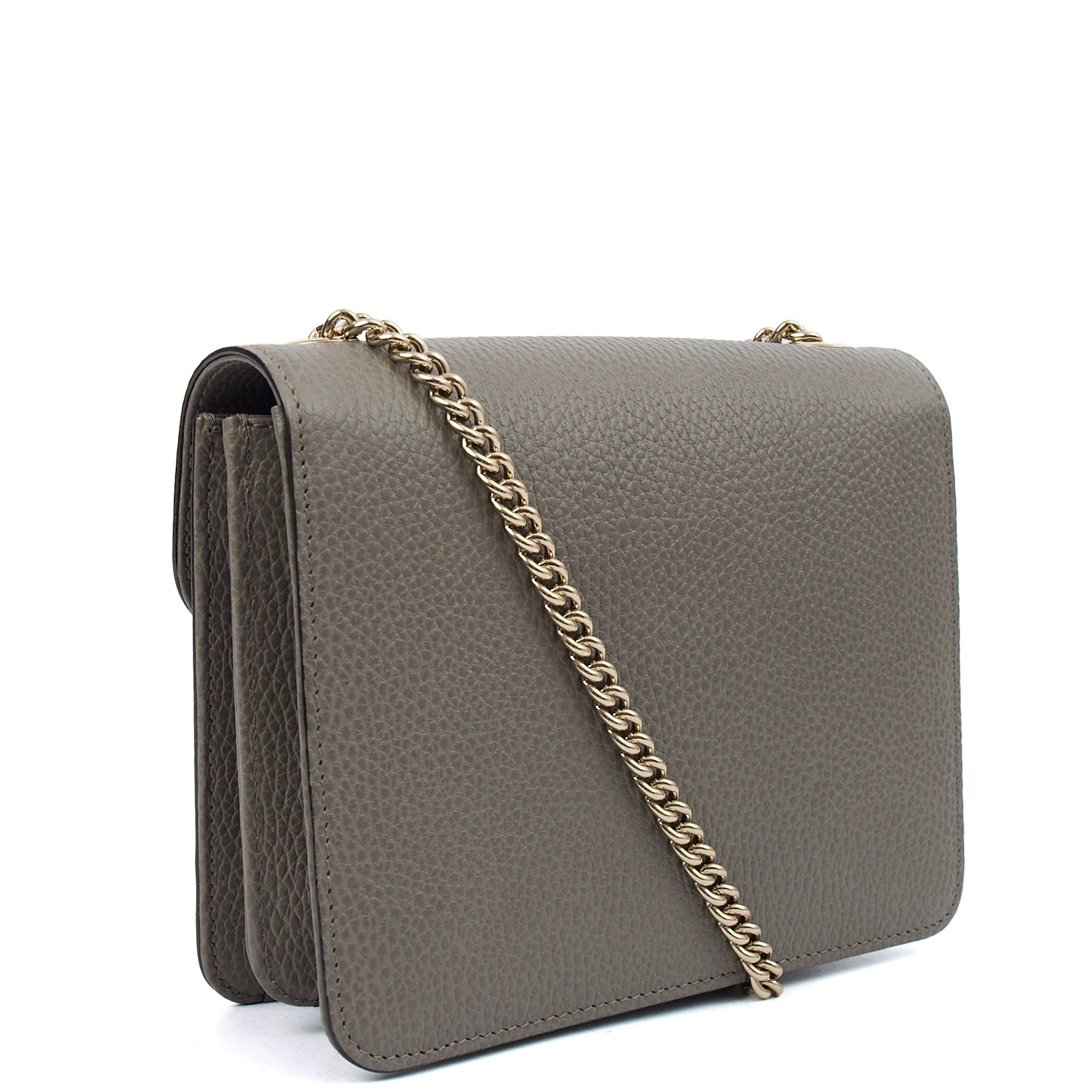 Gucci Cross Body Dollar Interlocking GG Bag - Small in Grey
