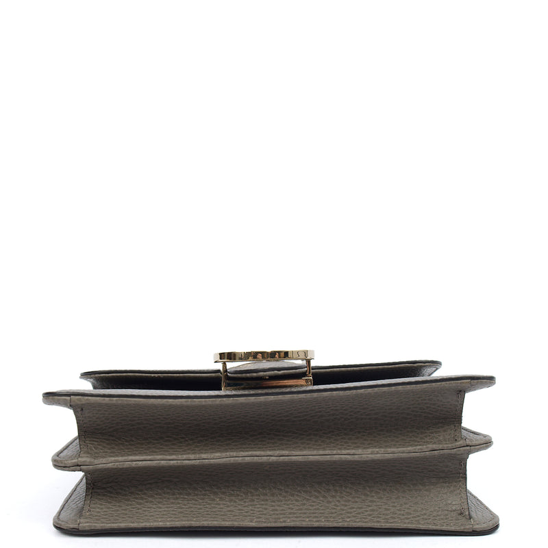 Picture of Gucci Cross Body Dollar Interlocking GG Bag - Small in Grey, Leather