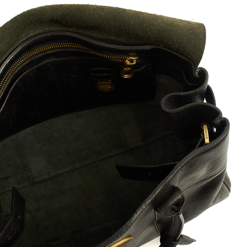 Picture of Mulberry Tote Bayswater Heritage in Black, Calfskin Leather