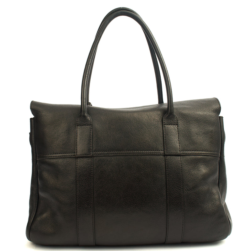 Picture of Mulberry Tote Bayswater Heritage in Black, Calfskin Leather