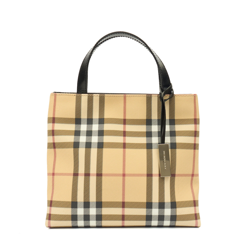 Picture of Burberry Tote Tote in Neutral, Canvas