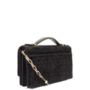Picture of Christian Dior Cross Body My Dior Daily Chain Pouch in Black, Dior Oblique Embroidery