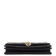 Picture of Christian Dior Cross Body My Dior Daily Chain Pouch in Black, Dior Oblique Embroidery