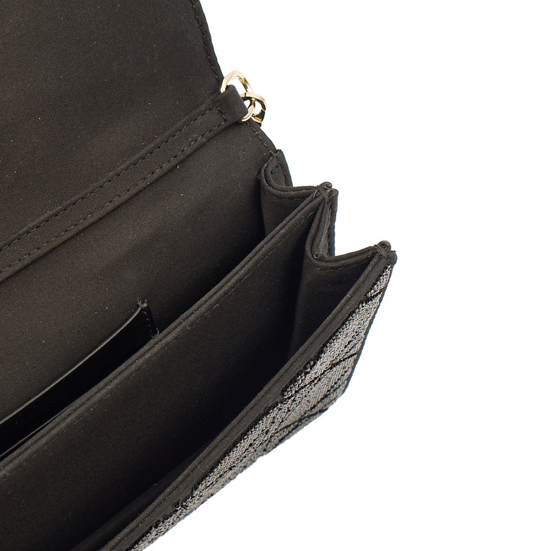 Picture of Christian Dior Cross Body My Dior Daily Chain Pouch in Black, Dior Oblique Embroidery