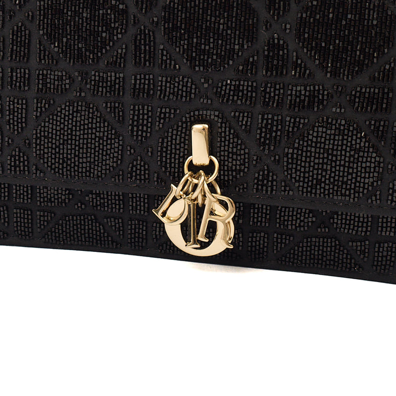 Picture of Christian Dior Cross Body My Dior Daily Chain Pouch in Black, Dior Oblique Embroidery
