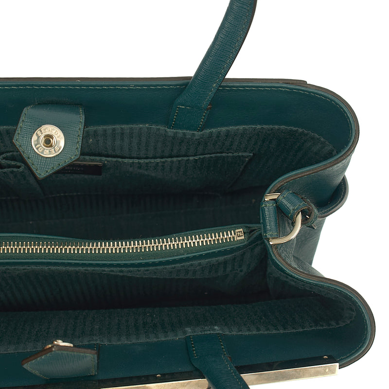 Picture of Fendi Tote 2Jour - Medium  in Green, Leather