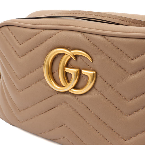Picture of Gucci Cross Body Marmont Shoulder Bag - Small in Neutral, Leather