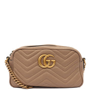 Picture of Gucci Cross Body Marmont Shoulder Bag - Small in Neutral, Leather