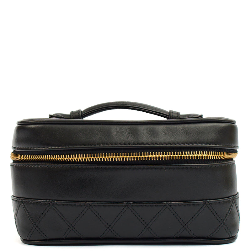 Picture of Chanel Top Handle Vanity Case in Black, Leather