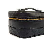 Picture of Chanel Top Handle Vanity Case in Black, Leather