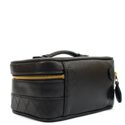 Picture of Chanel Top Handle Vanity Case in Black, Leather