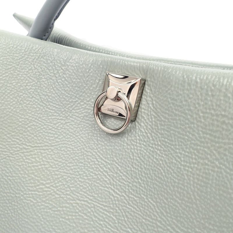Picture of Mulberry Tote Iris - Large in Blue, Patent Leather